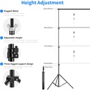 Neewer® Background Stand Support System 2.6M x 3M/8.5ft x 10ft Kit with Carrying Case for Muslins Backdrops,Paper and Canvas (10085944)