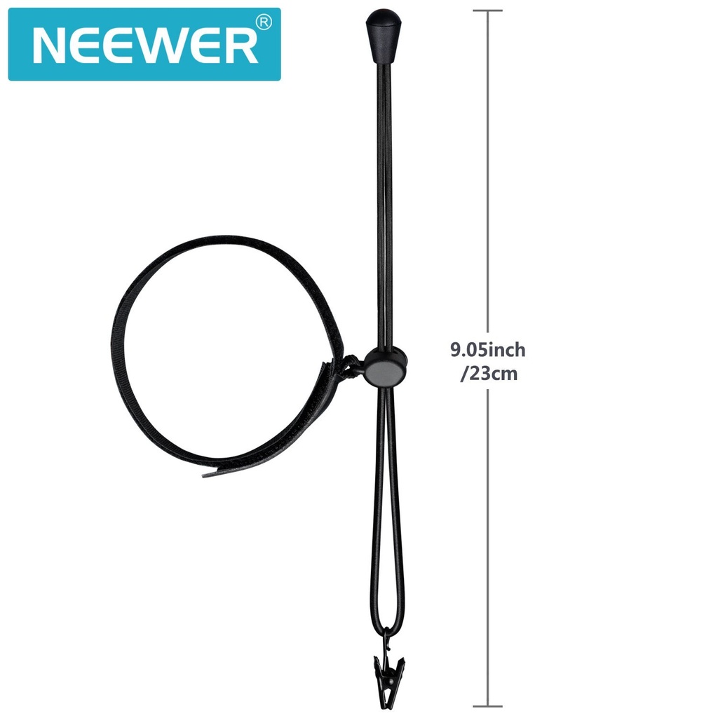 Neewer Background Backdrop Clips Clamps Holder with 9.05 inches/23 Centimeters Adjustable Elastic Cord for Photo Video Studio Photography (10090316)