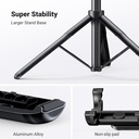 UGREEN 15062 - Mobile Tripod Stand Filming Selfie Stick Bluetooth Remote 63”/1.6m Tall Phone Holder Portable 360° Rotating Mount