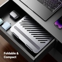 UGREEN 90849 - Laptop Stand for Desk Adjustable 360 Rotating Base