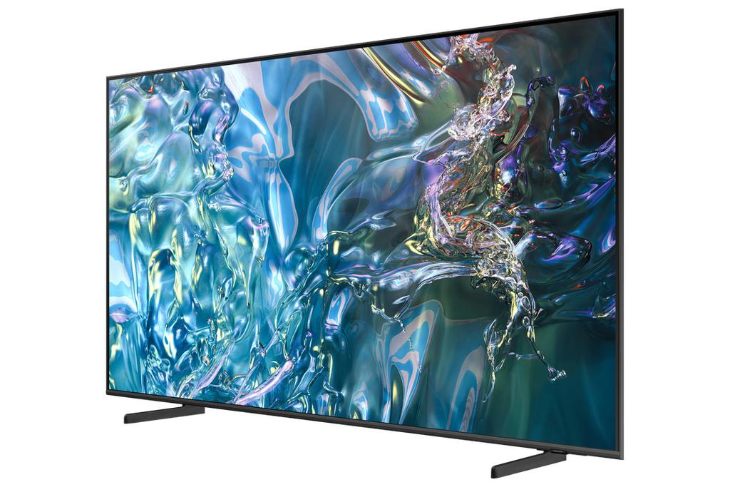 QE65Q60DAUXMI تلفزيون سامسونج (٦٥ بوصة٫ معالج كوانتوم فور كاي لايت، كوانتوم إتش دي آر، إضاءة ليد مزدوجة، تقنية تسريع الحركة، تحسين دقة الصورة فور كاي، تلفزيون ذكي بنظام تايزن ودعم التحكم الصوتي)