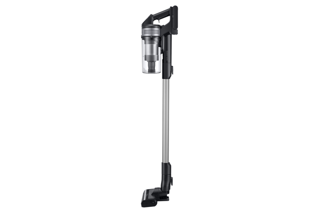 Samsung Vacuum VS15A60AGR5/ML (Digital Inverter Motor, 150W suction power, Multi Cyclone system, Fine Dust Filter, Detachable battery, 40 min run time, Washable dustbin, Wall-mounted charger, Lightweight 2.16kg, Multiple accessories, Black Chrometal finish, LED charge indicator)
