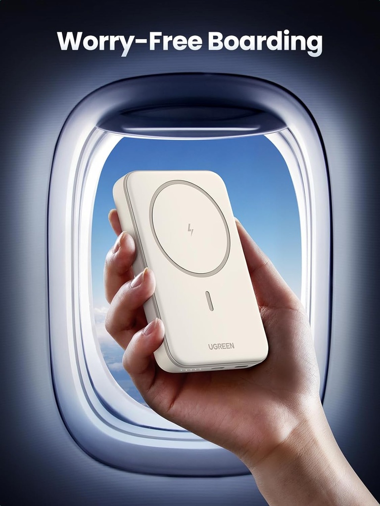 UGREEN 25208 -  Magnetic Power Bank, 10,000mAh Wireless Portable Charger, PD 20W Fast Charging Battery Pack with USB-C for Magsafe