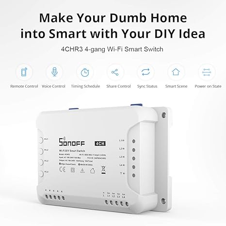 SONOFF 4-Gang 4CHR3 Wifi Smart Switch