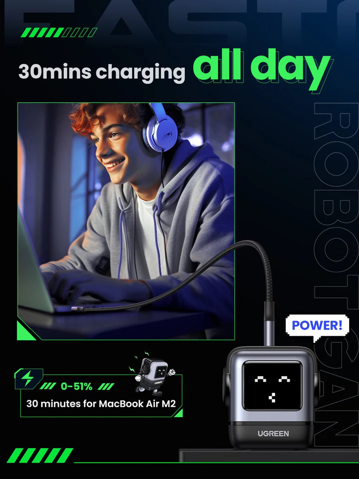 UGREEN 25685B - Uno Charger 65W (Black)