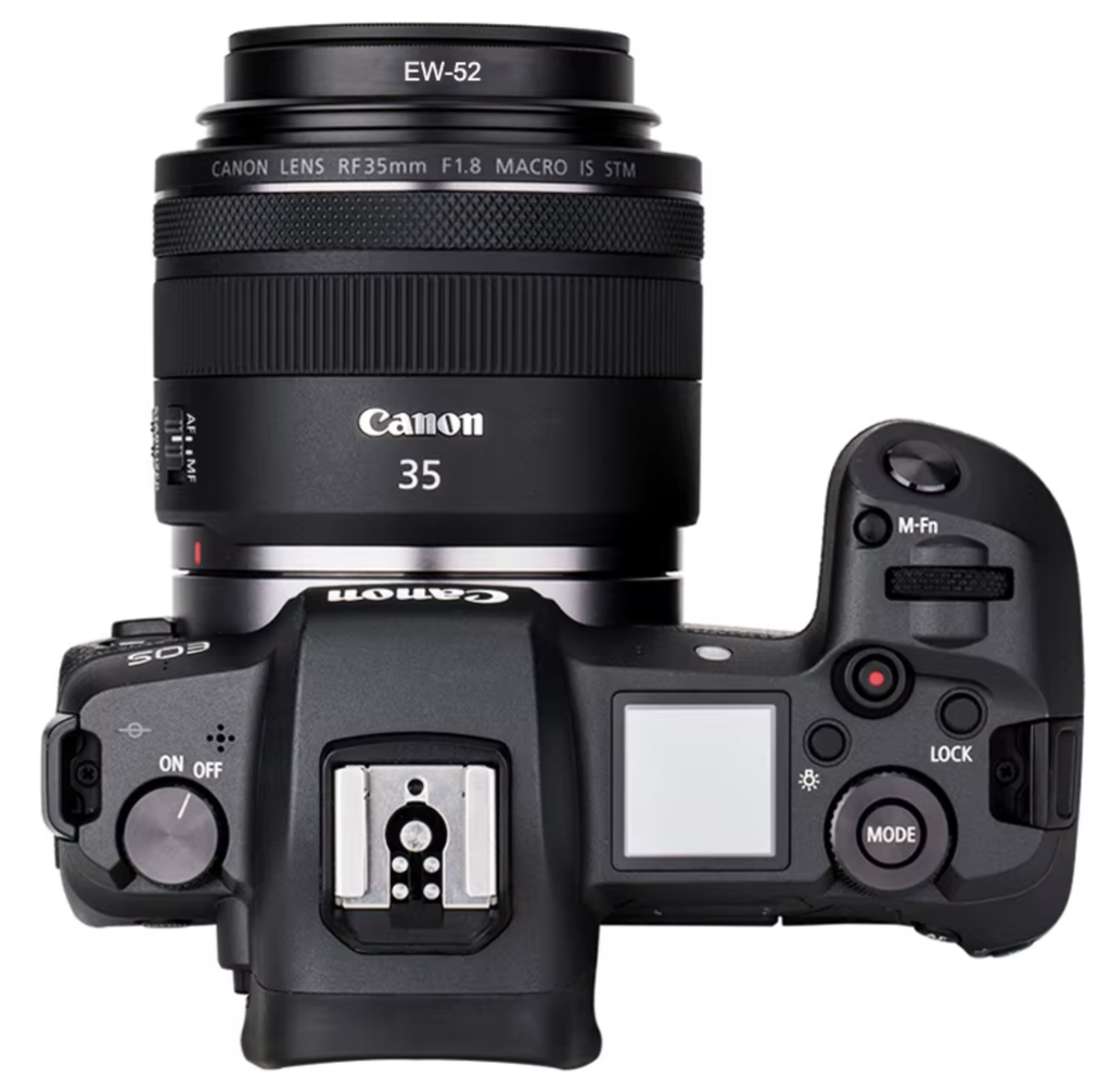 Metal Lens Hood For Canon 52mm Canon EOS RF 35mm F1.8