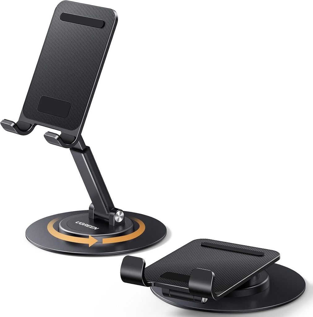 UGREEN 35152 - Phone Stand iPhone Desk Holder Swivel 360° Rotating Base Adjustable Height