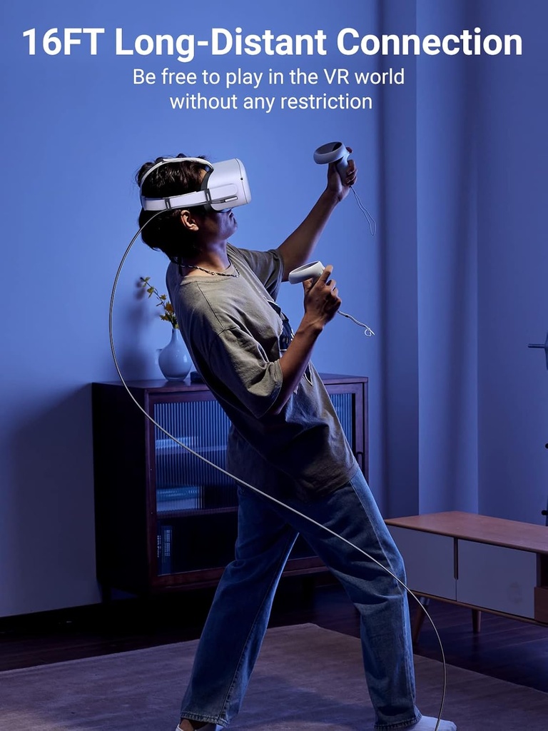 UGREEN 90629 - UGREEN Right Angle USB-C to USB-C Link Cable 5m (Black)