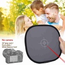 30cm Double Sided Focus Board 18% Exposure Gray Reflectance Reflector Foldable White Balance Card for Photography Accessories