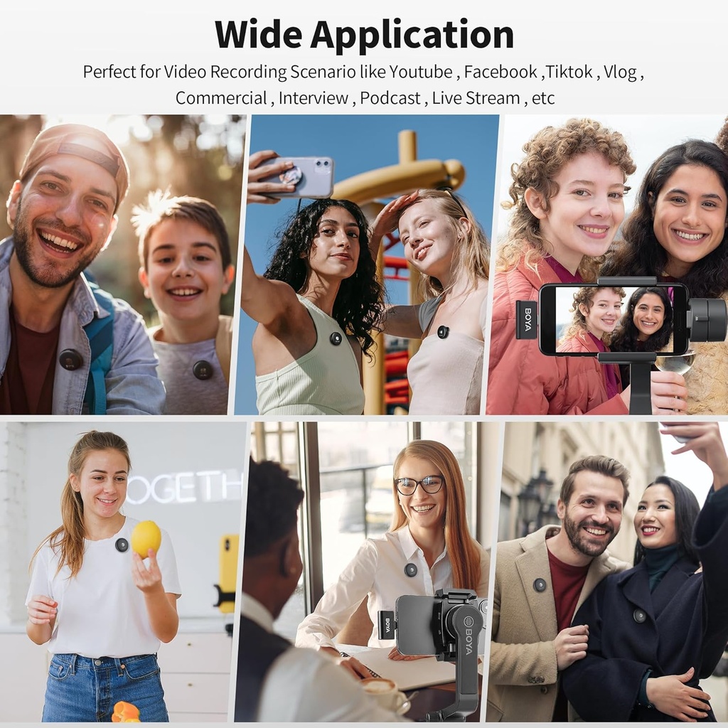 BOYA OMIC-D 2-Person Wireless Microphone System with Lightning Connector for iOS Devices (Black)