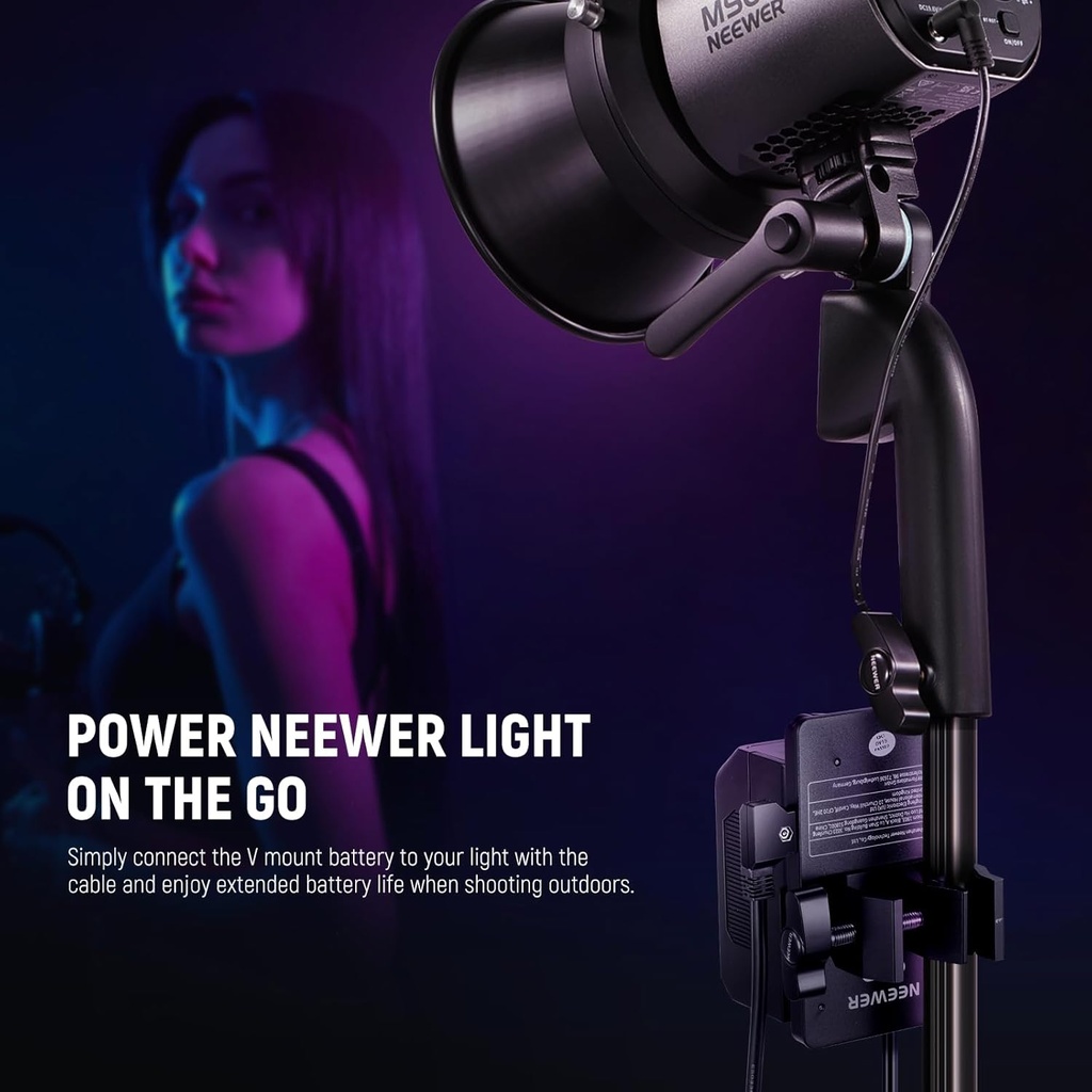 Neewer 6ft/1.8m D-Tap Male to DC Female Power Cable 10103378