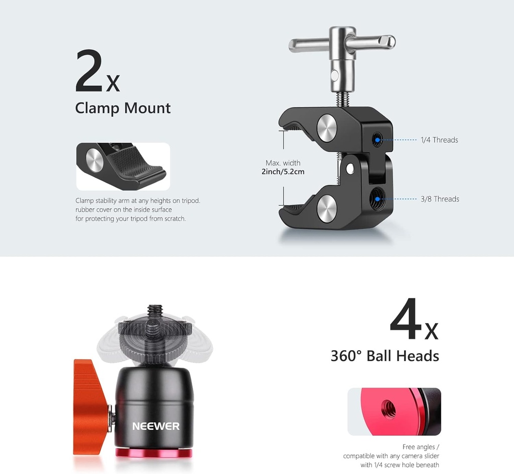 Neewer Camera Slider Support Arm Stabilizer 10099791