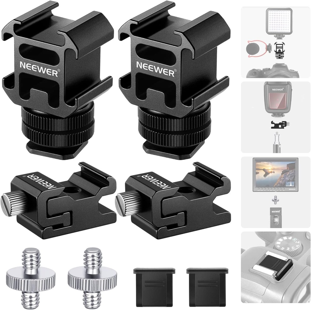 NEEWER 8 PCs Hot Shoe Mount Adapter Kit 10101180