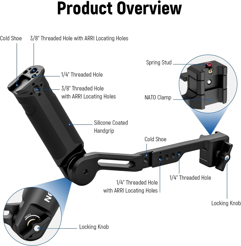 NEEWER Adjustable Handle Gimbal Handheld Stabilizer