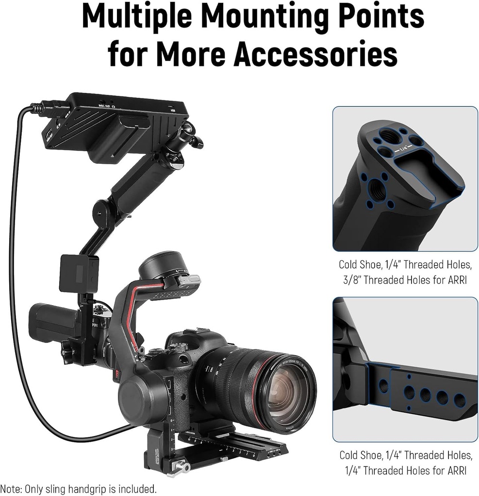 NEEWER Adjustable Handle Gimbal Handheld Stabilizer