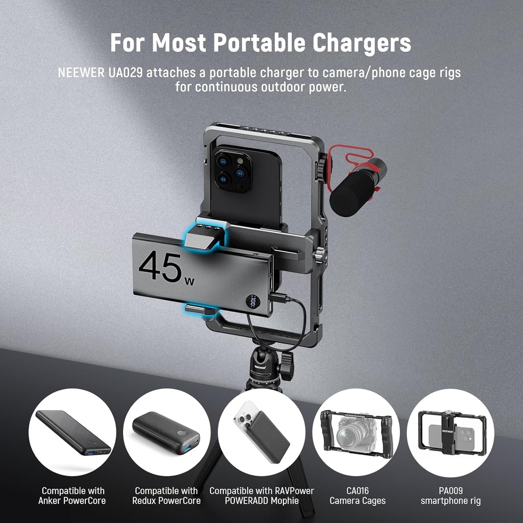 NEEWER Clamp Holder for Portable Charger 10102705