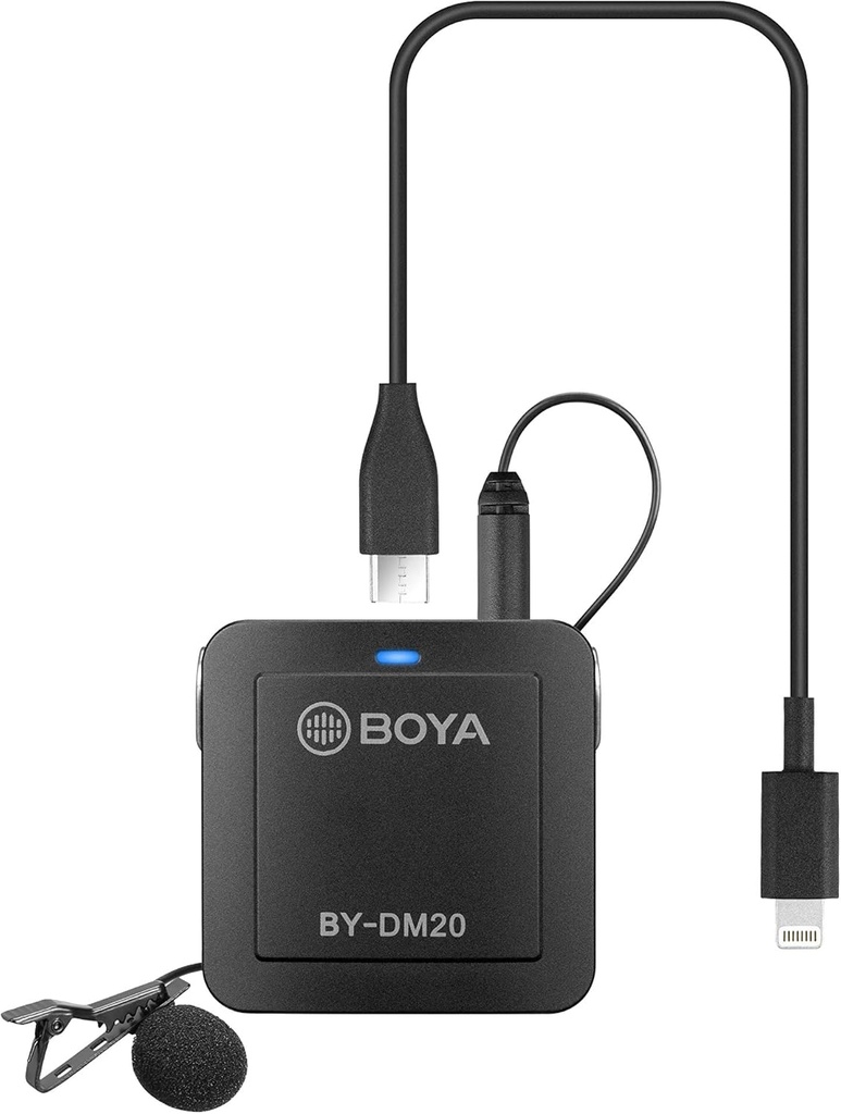 Boya BY-DM20 2-Person Digital Lavalier Microphone with Lightning, USB-C & USB Output
