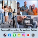 BOYA by-V4 Wireless Microphones for Cameras DSLR Camcorder with Charging case, 12H Battery Life, 650ft Range, 4-Channel Omnidirectional Noise Canceling Lavalier Mic