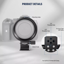 NEEWER Rotatable Collar Mount Plate for Canon EOS R5 R5C R6 Mark II 10103205