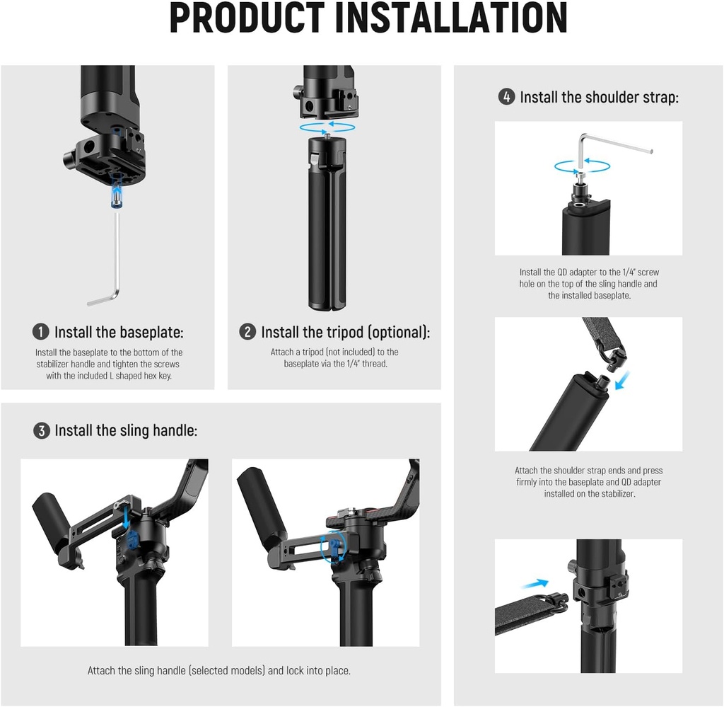 NEEWER RS4 RS3 Gimbal Shoulder Strap 10103801