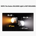 GODOX ML-L36 Lens Reflector for Godox ML100Bi ML60II BI Portable LED Video Light