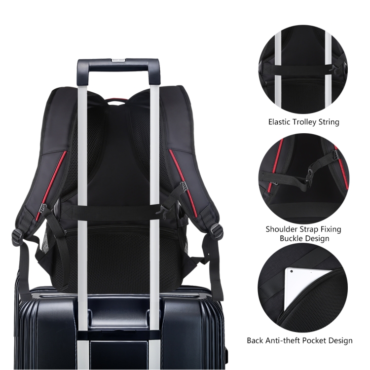 HAWEEL HWL2162B - Foldable Removable Outdoor Portable Dual Shoulders Laptop Backpack