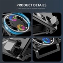 HAWEEL HWL6385 - Gaming RGB Laptop Cooler Desk Stand