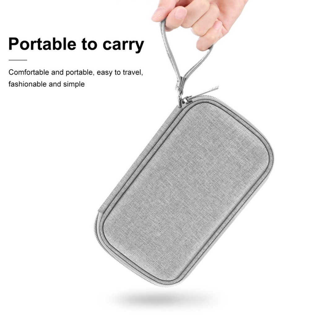 HAWEEL HWL2125 Electronics Accessories Organizer Carrying Case Portable Travel Bag for Cable Charger Watchband