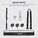 NEEWER 230cm Boom Pole Stand, Portable Telescopic Aluminum Handheld Light Stand 10102212