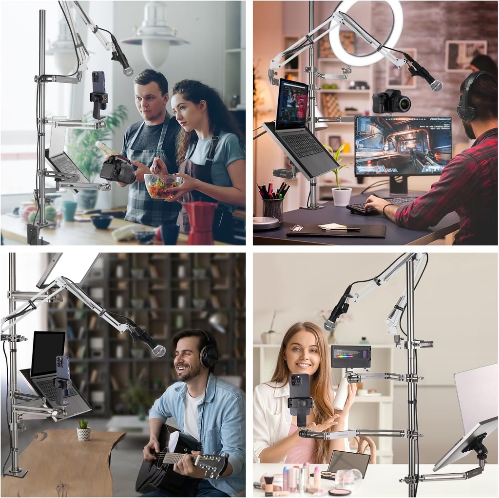 NEEWER DS002 Overhead Camera Rig, Table Mount, Live Broadcast Arm Stand 10102962