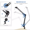 Neewer Microphone Arm Stand Suspension Scissor Boom Stand 21000057