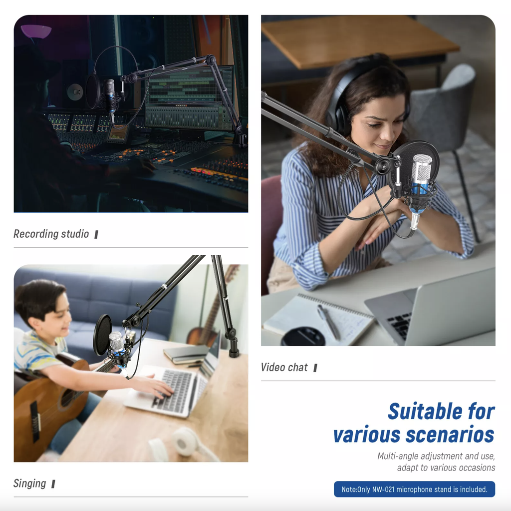Neewer Microphone Arm Stand Suspension Scissor Boom Stand 21000057