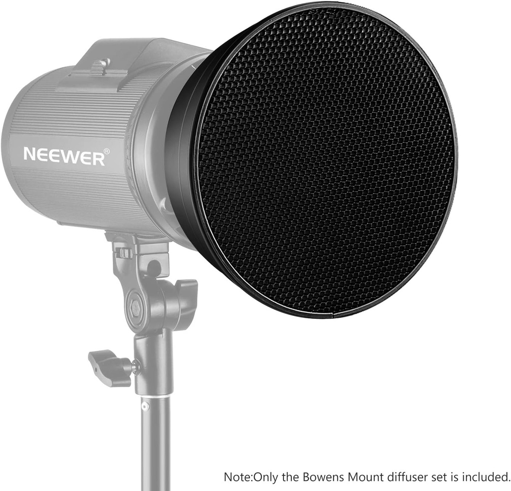 Neewer Standard Reflector 7 inches Soft Diffuser with 20/40/60 Degree Honeycomb Grid 10096050