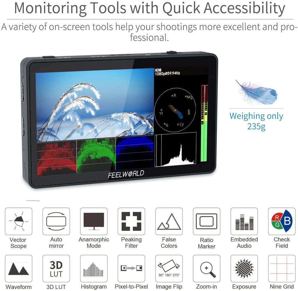 FeelWorld F6 Plus 5.5" 4K HDMI Monitor