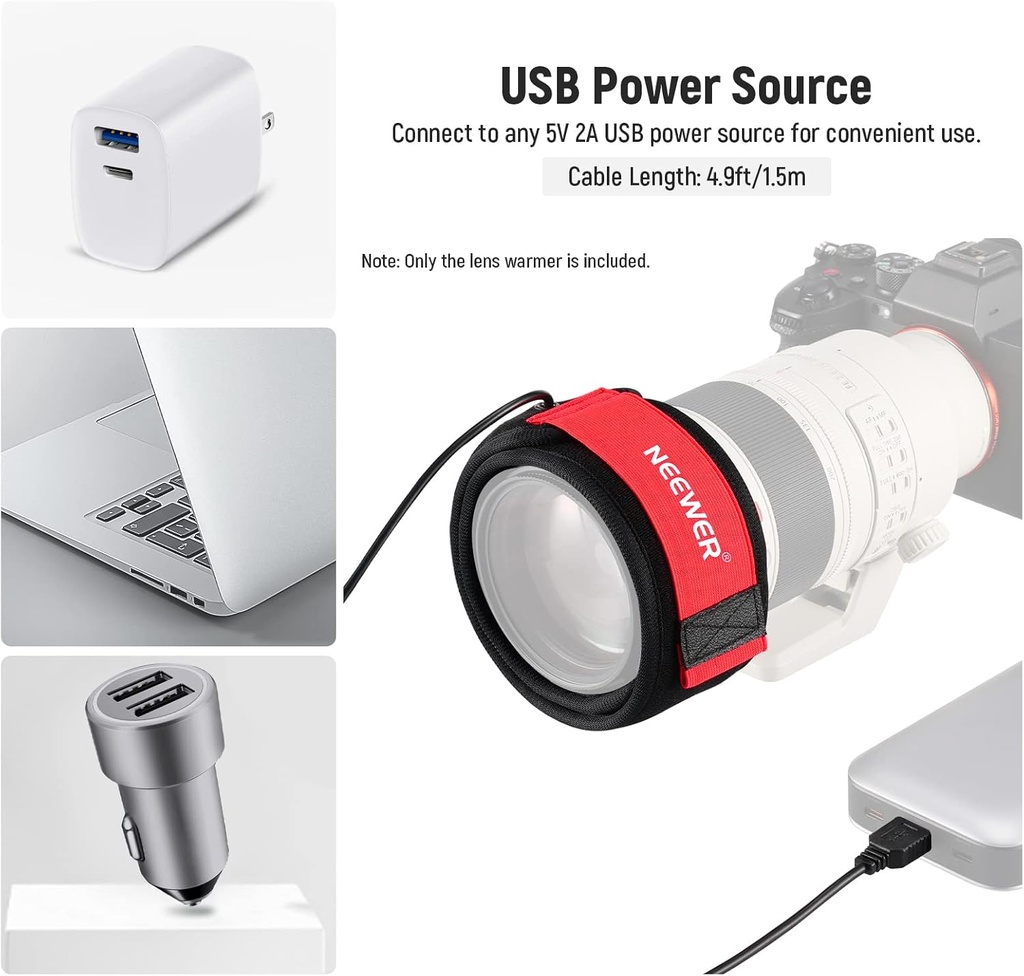 NEEWER 600MM LENS USB HEATER WARMER DEW 33000033