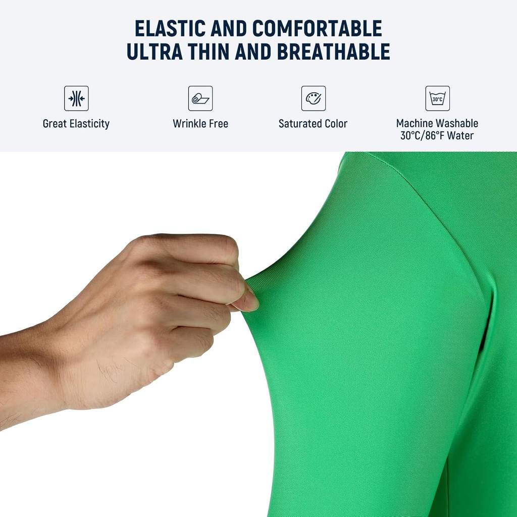 NEEWER Green Chromakey Bodysuit, Unisex for Men Women Adult (XL) 10102708