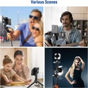 NEEWER Metal Cell Phone Tripod Mount Adapter with 4 Cold Shoes 10101666