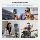 NEEWER Metal Phone Tripod Mount Adapter&Arca QR Base for Mobile 10103410