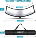 Neewer Clamshell Light Reflector Diffuser with Carrying Bag,100x45cm 10096860