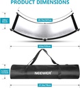 Neewer Clamshell Light Reflector Diffuser with 2M Light Stand and Carrying Bag,155x61cm 90096930