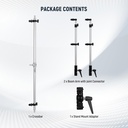 Neewer Triple Reflector Holder for Photography Stand, 108cm 10103284