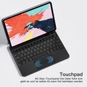 Magnetic Free-Floating Keyboard with Trackpad for iPad