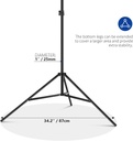 NEEWER T Shaped Background Support Stand Set, 2.6 m High, Adjustable Tripod Stand and 1.5 m Wide Cross Bars 10100024