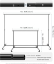 NEEWER Upgraded 3x2.1m Chroma Backdrop Stand with Casters 10104401