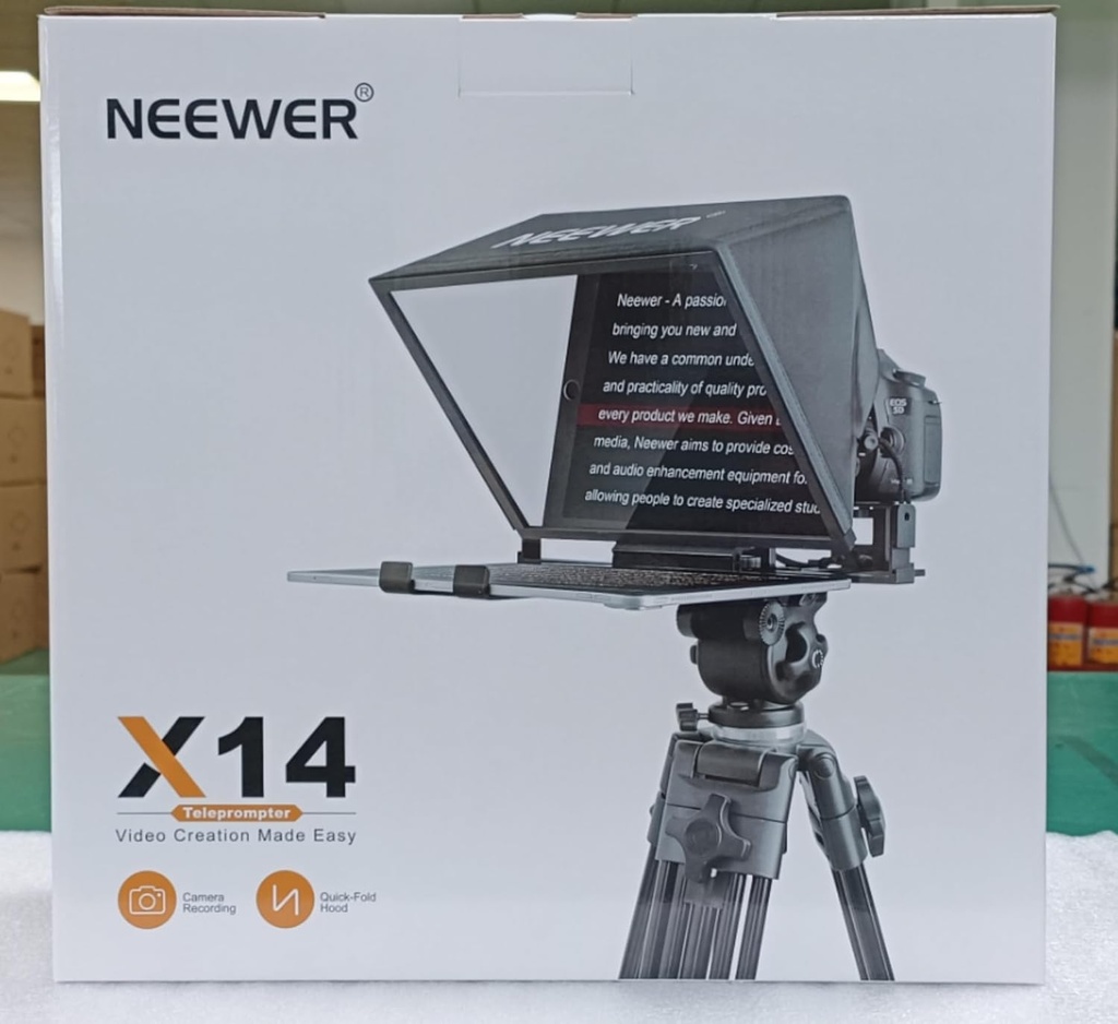 NEEWER Teleprompter X14 with RT-110 Remote & APP Control for iPad Android Tablet 10103182