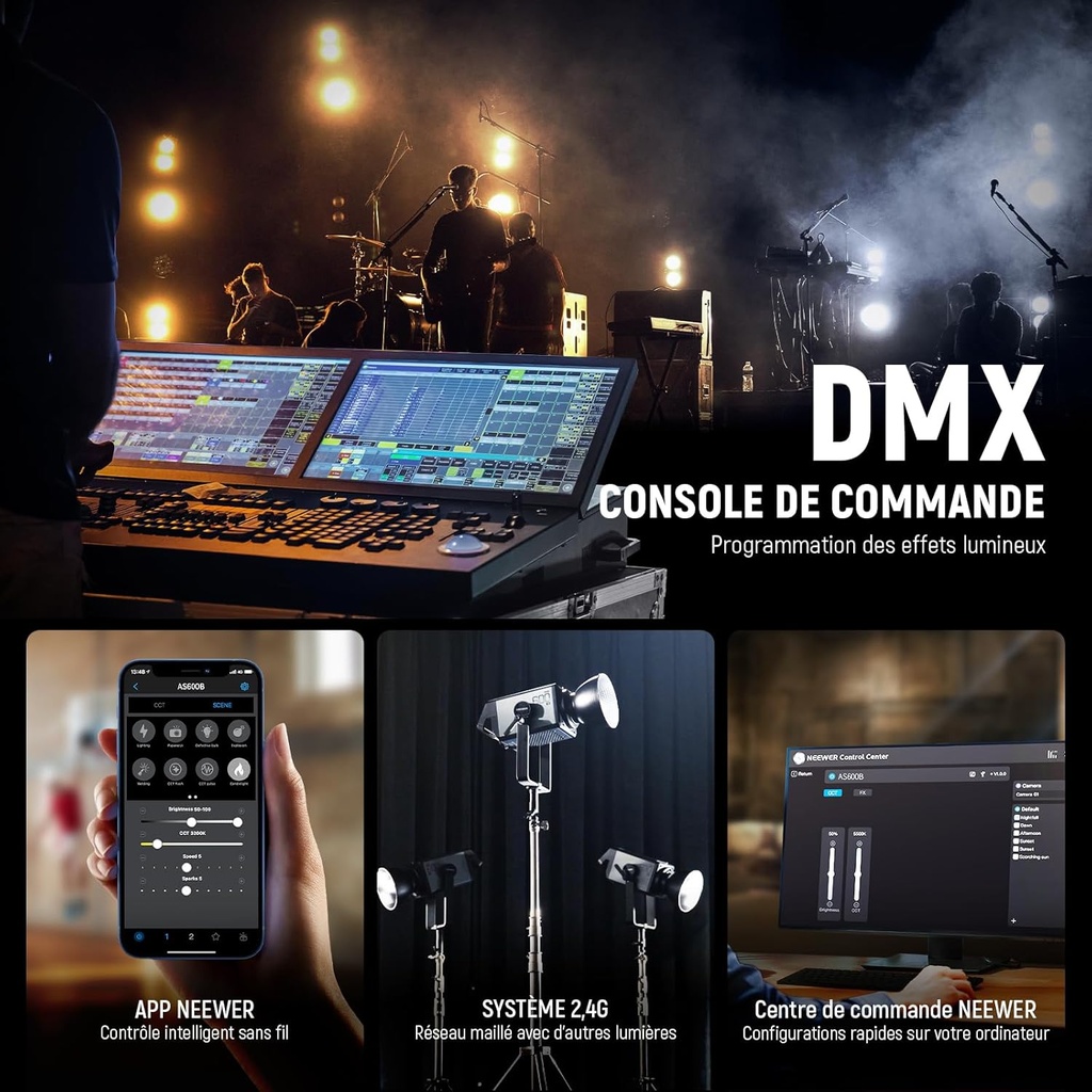 NEEWER AS600B 600W Output COB LED Continuous Video Light 10104275