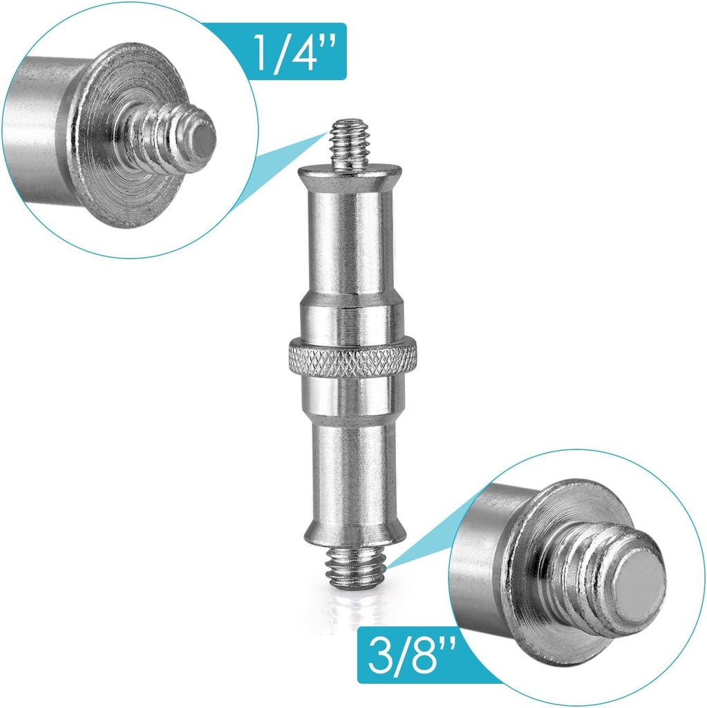 Neewer 1/4"-20 Male to 3/8"-16 Male Studs (2-Pack) 10100342