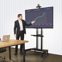 NB North Bayou Mobile TV Cart Rooling TV Stand with Wheels AVA1800-70-1P (Black) for 55" to 86"