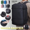 vacuum laptop backpack with vacuum pump anti-theft lock fits