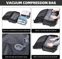 vacuum laptop backpack with vacuum pump anti-theft lock fits